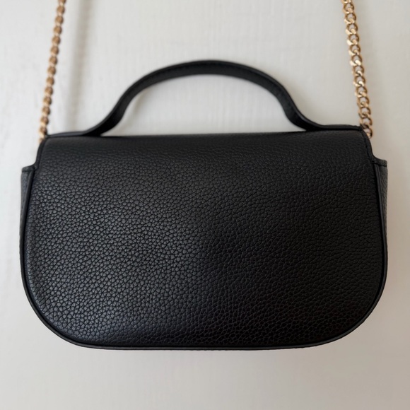 Tory Burch Limited Edition Top Handle Mini Bag Black Gold Crossbody - Picture 7 of 15